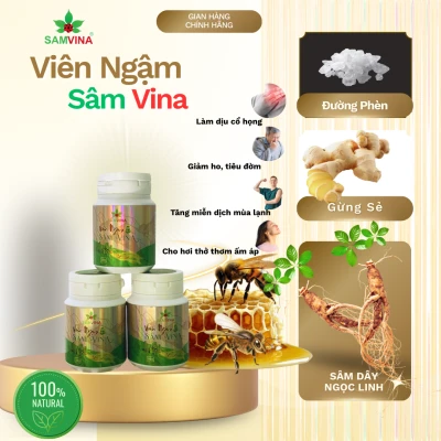 Viên Ngậm Sâm Vina