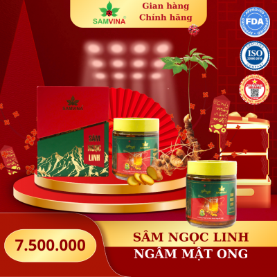 Sâm Ngọc Linh Ngâm Mật Ong 400ml 