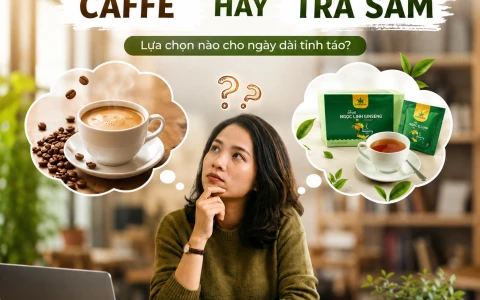 Sâm và cà phê: Cùng giúp tinh thần tỉnh táo, nhưng theo những cách khác nhau